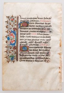Manuskriptblad, fra en timebok, 1400-tallet. av Unbekannt