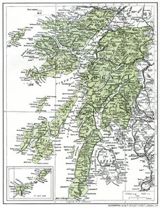 Kart over Argyllshire, 1924-1926 av Unbekannt