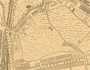 Kart over Belgravia, 1814, c1876. av Unbekannt