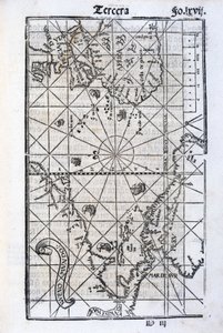 Kart over Europa, Afrika og Amerika av Unbekannt