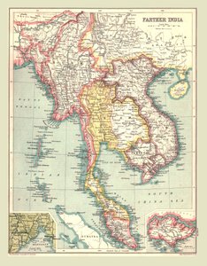 Kart over videre India, 1902. av Unbekannt