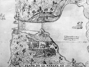 Kart over Havanna, 1608, 1920-tallet av Unbekannt