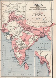 Kart over India i 1856 1906. av Unbekannt