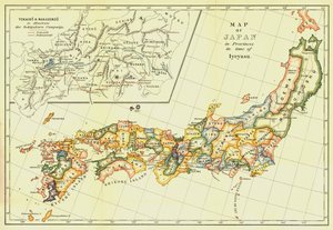 Kart over Japan i provinser i Iyeyasus tid, 1903. av Unbekannt