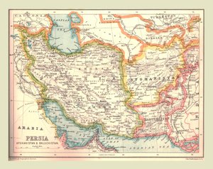 Kart over Persia, 1902. av Unbekannt
