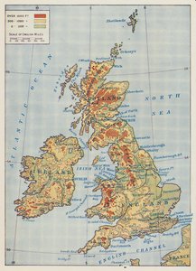 Kart over De britiske øyer, 1910 av Unbekannt