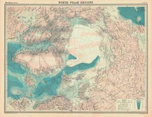 Kart over de nordlige polarområdene av Unbekannt