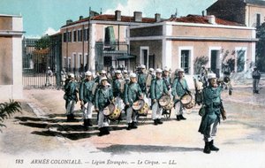 Marsjeband, French Foreign Legion, c1910 av Unbekannt