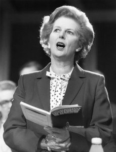 Margaret Thatcher , britisk politiker, ca 1980-tallet av Unbekannt