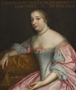 Marguerite Louise Suzanne de Béthune 1643-1726, grevinne av Guiche, hertuginne av Lude, ca 1665. av Unbekannt