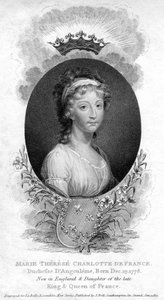 Marie-Therese-Charlotte de Bourbon, hertuginne av Angouleme og Dauphine av Frankrike, 1811 av Unbekannt