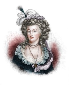 Marie Antoinette, dronningkonsort av Louis XVI av Frankrike, 1843 av Unbekannt