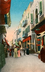 Market Street, Suez, Egypt, 1900-tallet av Unbekannt