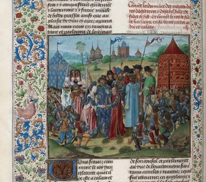 Ekteskap med Isabella av Valois og Richard II, ca 1470-1475. av Unbekannt