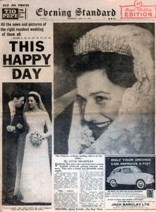 Ekteskap med prinsesse Alexandra og Angus Ogilvy, 24. april 1963 av Unbekannt