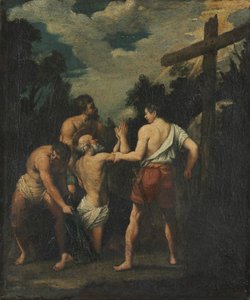 Martyrium av Saint Andrew, 1600-tallet. av Unbekannt