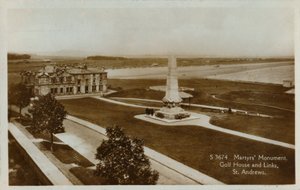 Martyrs Monument, Golf House and Links, St. Andrews, c1900. av Unbekannt