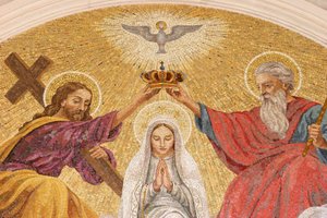 Marias kroning. Basilikaen i Fatima, Fatima, Portugal av Unbekannt