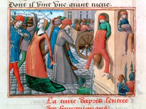 Massakren på Armagnacs av Bourguignons, Paris, 1418, 1484 av Unbekannt