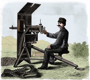 Maxim maskingevær, c1895. av Unbekannt