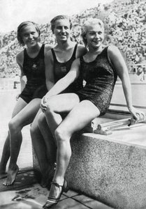 Medaljører fra dykkerarrangementet for kvinners plattform, OL i Berlin, 1936 av Unbekannt