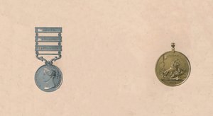 Medaljer for slag i India, ca 1911-tallet av Unbekannt