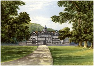 Meer Hall, nær Droitwich, Worcestershire, hjemmet til Bearcroft-familien, c1880 av Unbekannt