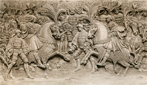 Møte med Henry VIII og Francis I, på The Field of Cloth of Gold, 1520, 1902 av Unbekannt