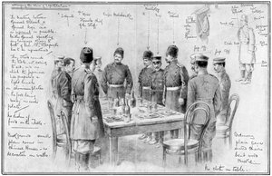Møte med motstridende generaler, russisk-japansk krig, 1904-5 av Unbekannt