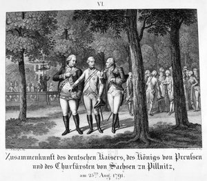 Møte med den tyske keiseren, 25. august 1791, 1800-tallet av Unbekannt