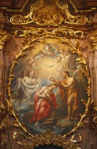 Melk Abbey Jesu dåp, Melk, Østerrike av Unbekannt