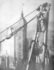 Menn hvis nerve overgår den til en fjellklatrer på et stup, c1935 av Unbekannt
