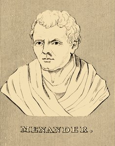 Menander, c342-290 f.Kr., 1830 av Unbekannt