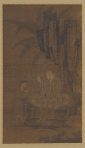 Mending Clothes in the Early Morning Sun, Ming-dynastiet, 1400-1500-tallet. av Unbekannt
