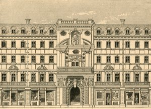 Mercers Chapel, som gjenoppbygd etter brannen, 1897. av Unbekannt