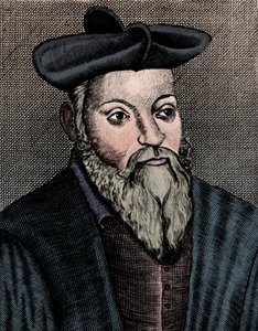Michel Nostradamus 1503-1556, fransk lege og astrolog, 1600-tallet av Unbekannt
