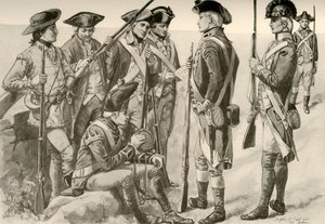 Militære uniformer i Amerika, c1770, 1937. av Unbekannt