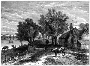 Millbank, London, c1800 1891 av Unbekannt