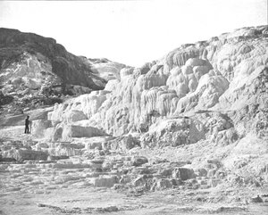 Minerva Terrace, Yellowstone Park, USA, c1900. av Unbekannt