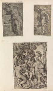 Minerva og musene,.n.d. av Unbekannt