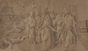 Miracle of Saint Gregory, 1500-tallet. av Unbekannt