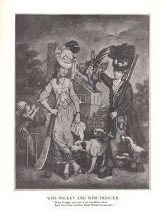 Miss Wicket og MissTrigger, c1778 1912 av Unbekannt