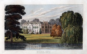 Mitcham Grove, Surrey, setet til Henry Hoare, c1827 av Unbekannt