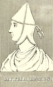 Mithridates, 65-110 e.Kr., 1830. av Unbekannt