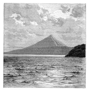 Mombacho-vulkanen og bredden av Nicaragua-sjøen, c1890 av Unbekannt