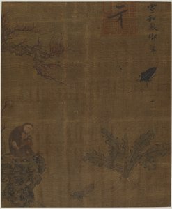 Aper, insekter og kål, muligens Ming-dynastiet, 1368-1644. av Unbekannt