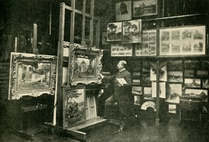 Monsieur Detaille i sitt studio, 1900. av Unbekannt