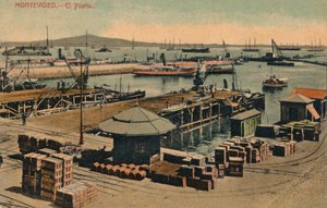 Montevideo - Havnen, ca 1900 av Unbekannt