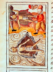 Montezuma II, siste aztekiske keiser, 1520 av Unbekannt