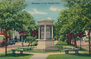 Monument til fire Georgia-poeter, 1943 av Unbekannt